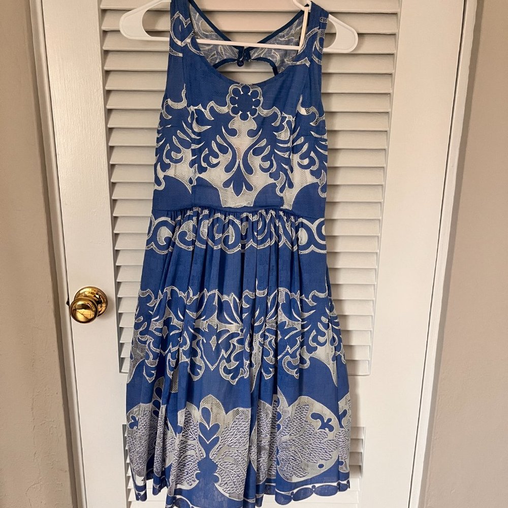 Tracy Reese Azure Lace Dress Sold at Anthropologie - Size 2